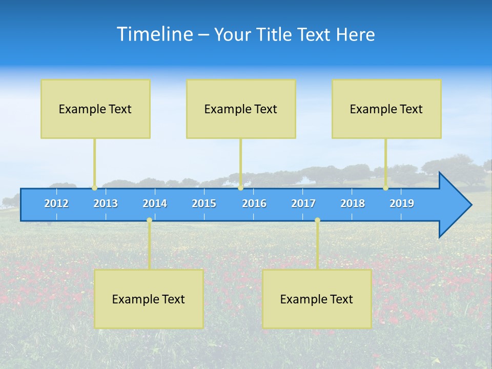 Wallpaper Decorative Bud PowerPoint Template