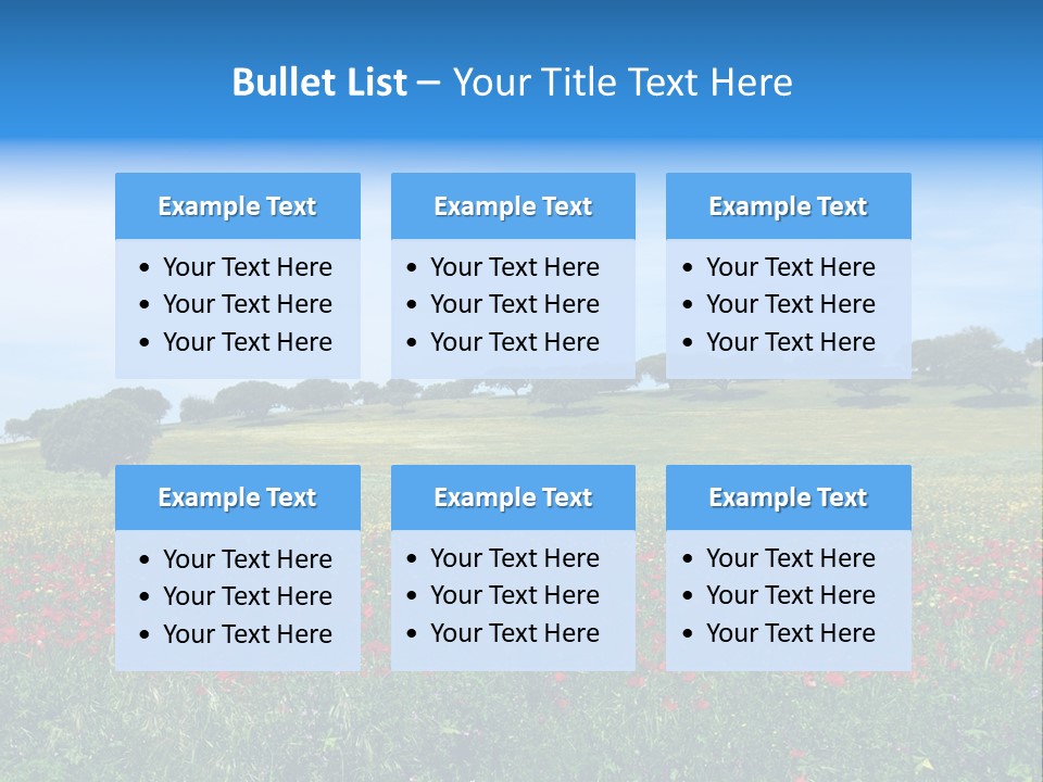 Wallpaper Decorative Bud PowerPoint Template