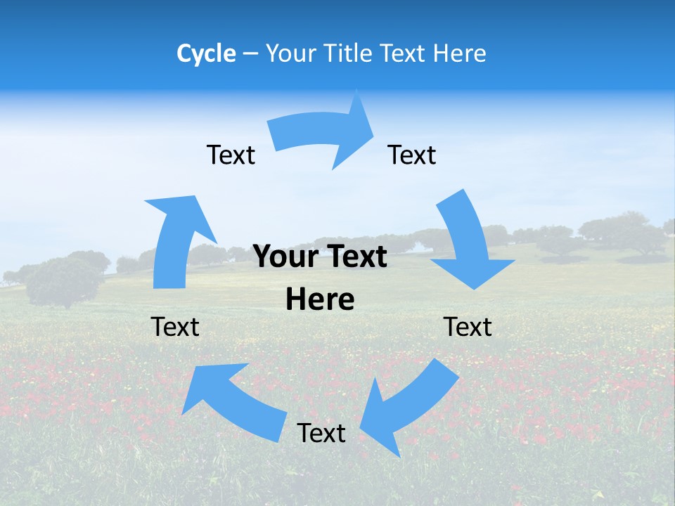 Wallpaper Decorative Bud PowerPoint Template