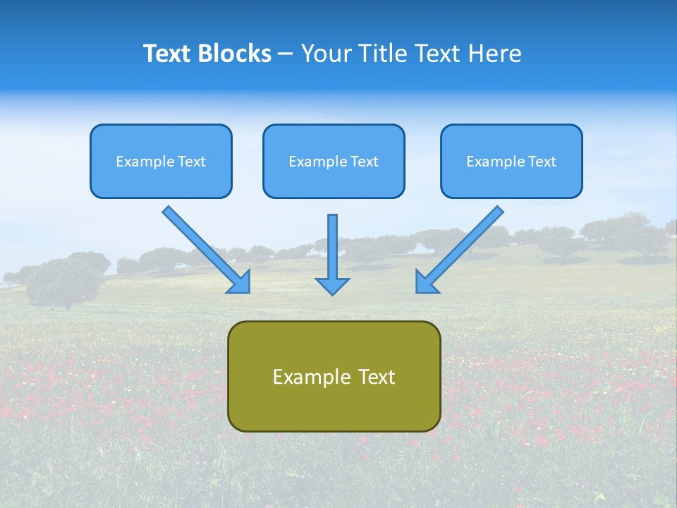 Wallpaper Decorative Bud PowerPoint Template