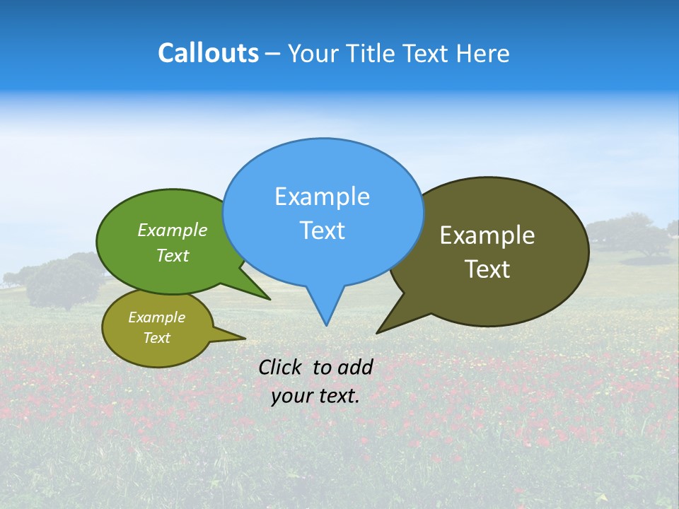 Wallpaper Decorative Bud PowerPoint Template