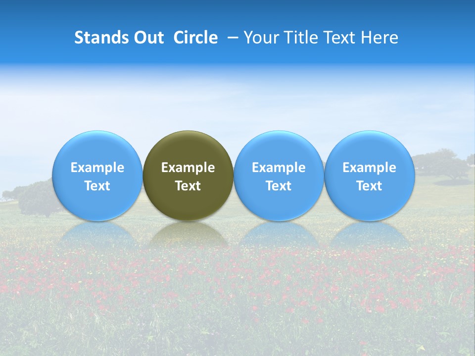 Wallpaper Decorative Bud PowerPoint Template