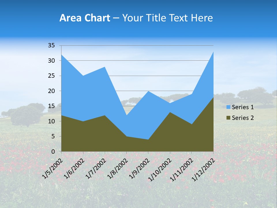 Wallpaper Decorative Bud PowerPoint Template