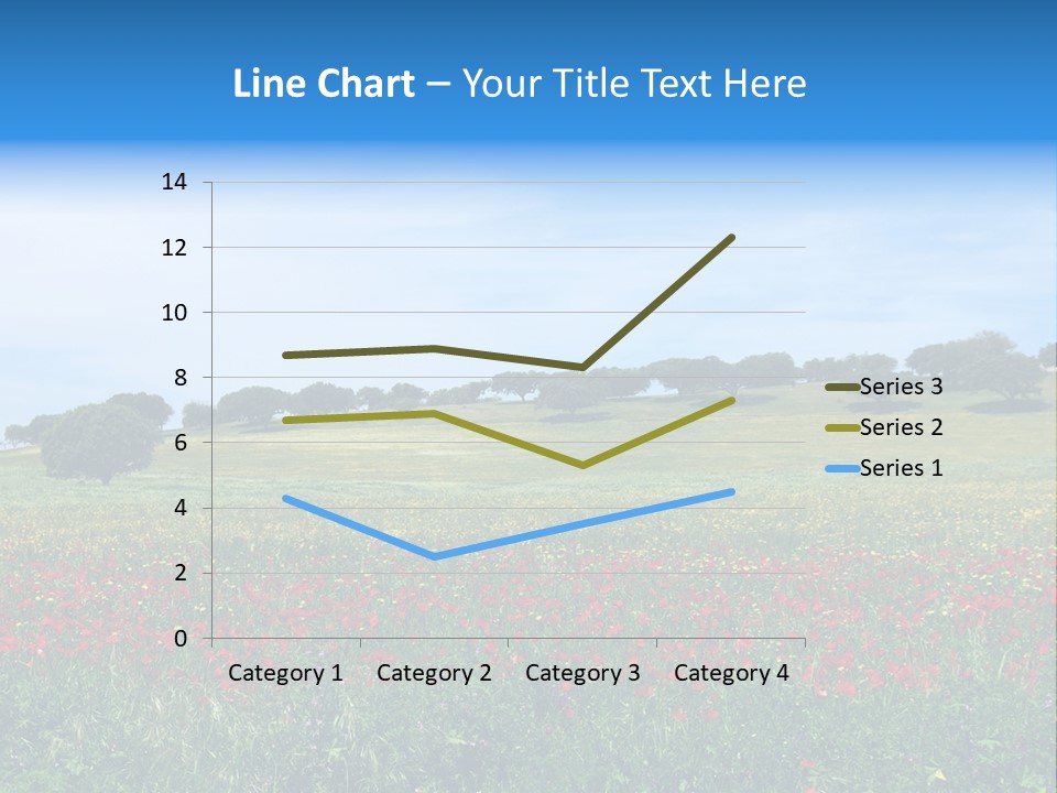 Wallpaper Decorative Bud PowerPoint Template