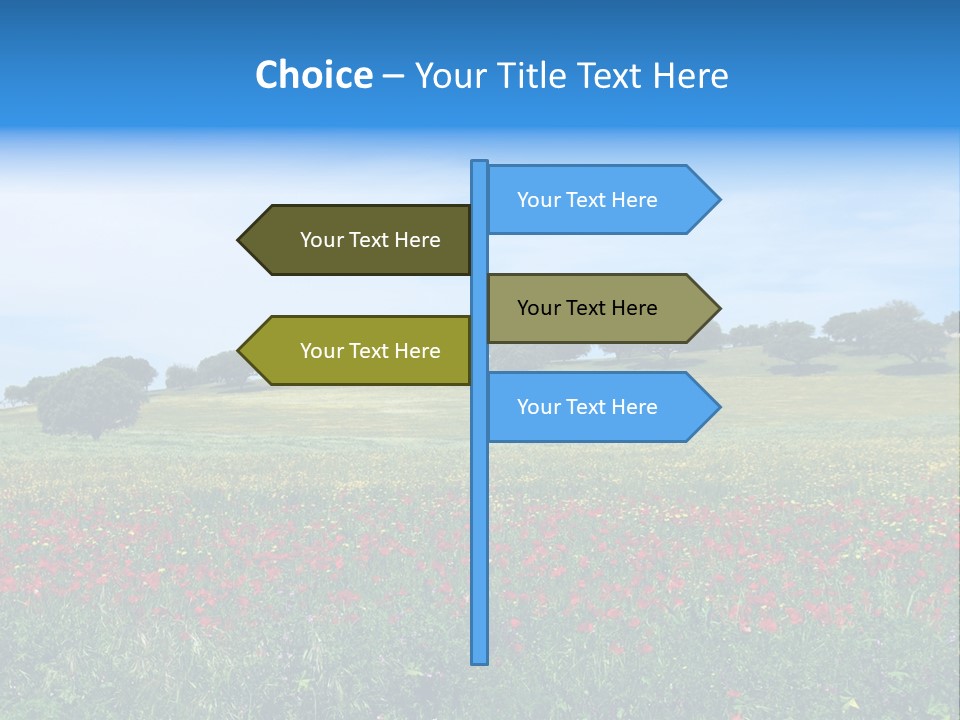 Wallpaper Decorative Bud PowerPoint Template