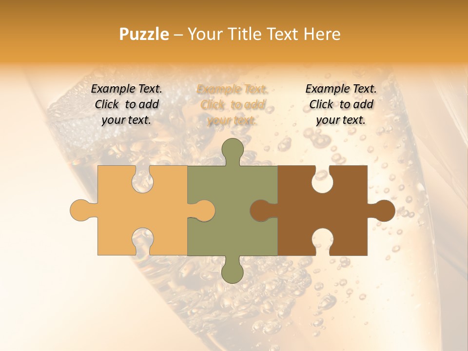 Champagne Drink Festive PowerPoint Template