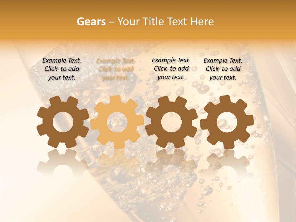 Champagne Drink Festive PowerPoint Template