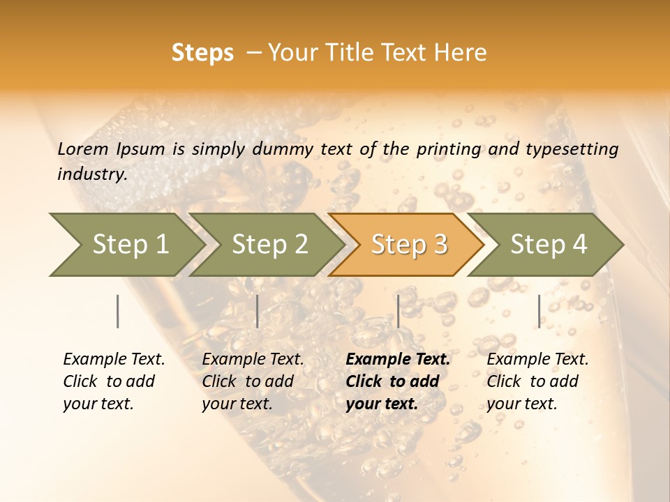 Champagne Drink Festive PowerPoint Template