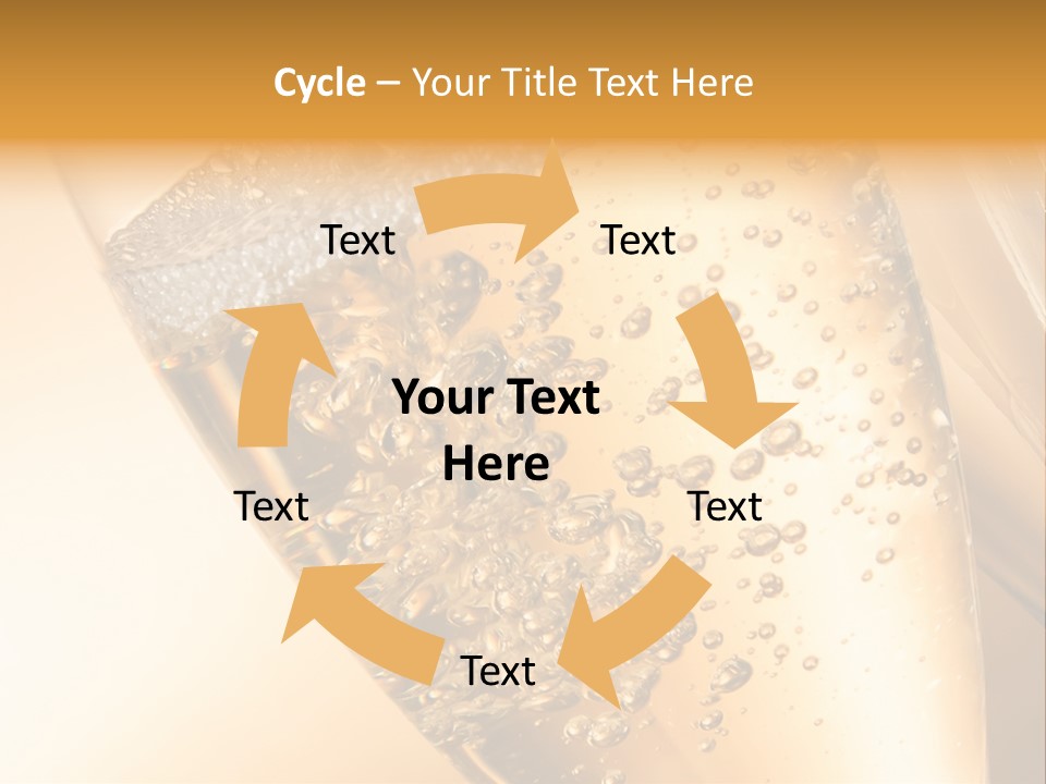 Champagne Drink Festive PowerPoint Template