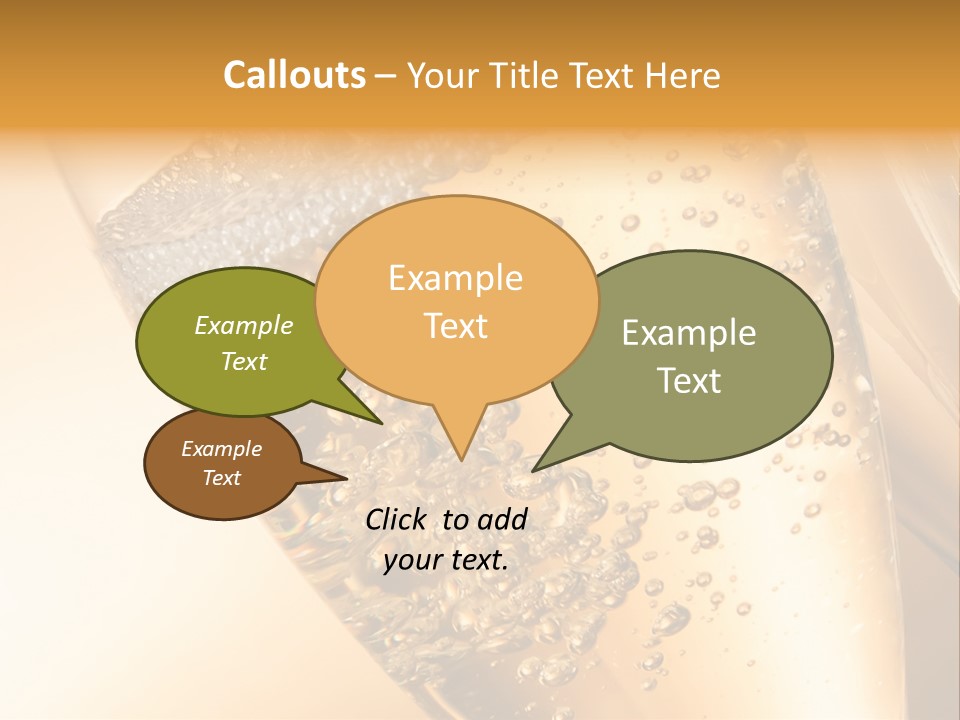 Champagne Drink Festive PowerPoint Template