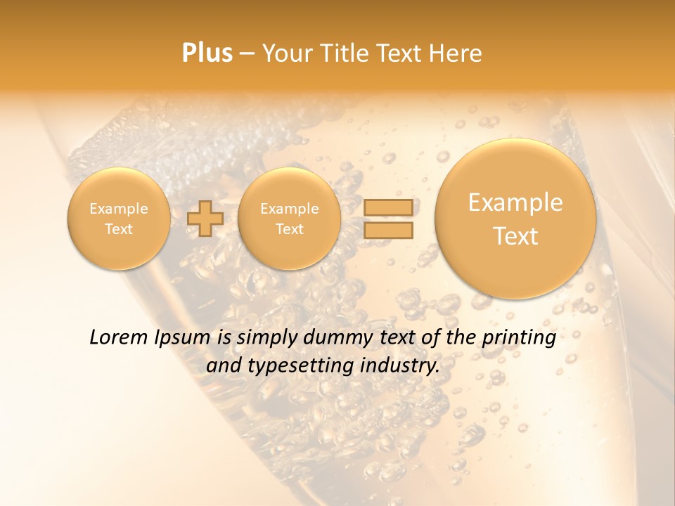Champagne Drink Festive PowerPoint Template