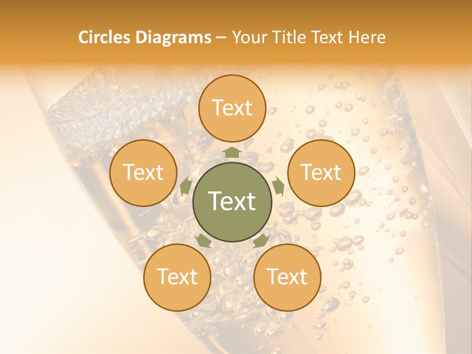 Champagne Drink Festive PowerPoint Template