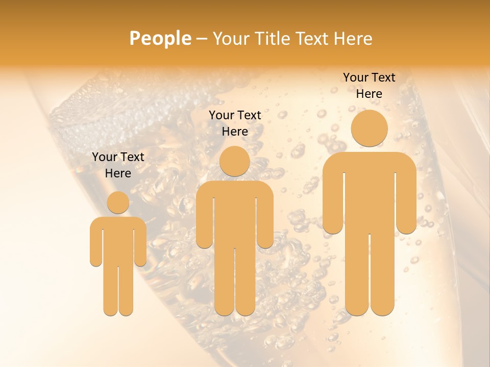 Champagne Drink Festive PowerPoint Template