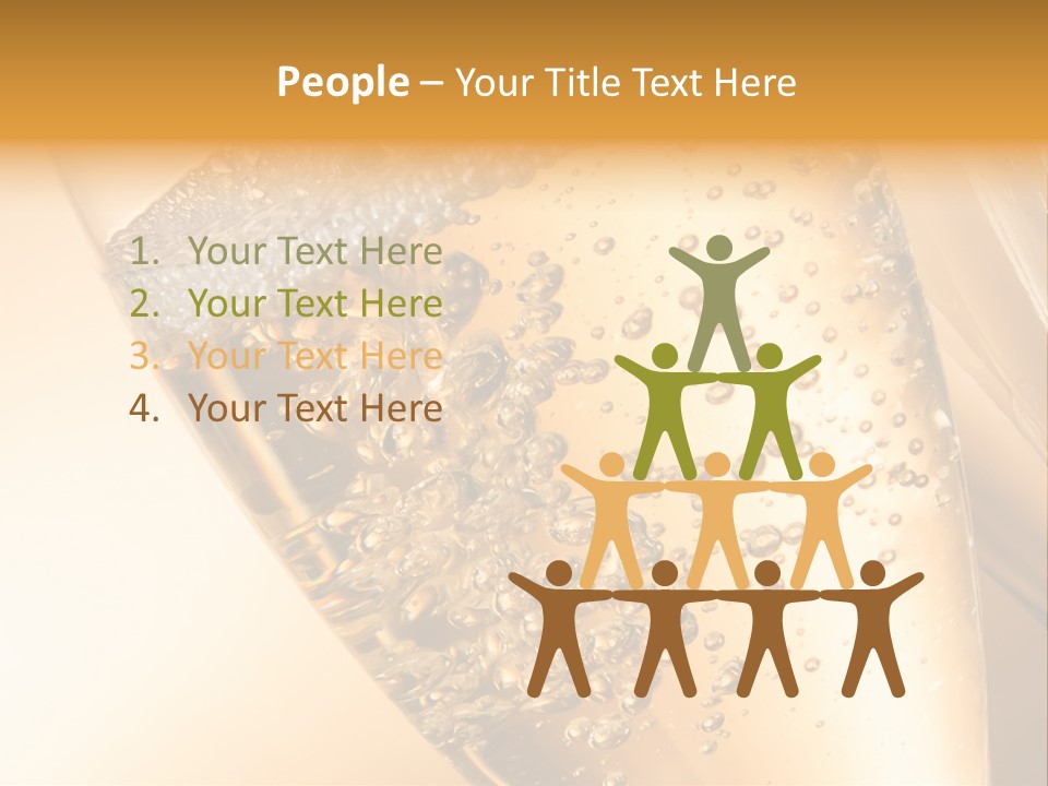 Champagne Drink Festive PowerPoint Template