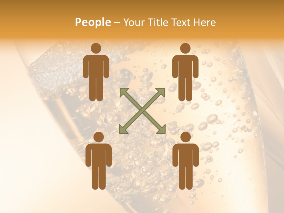 Champagne Drink Festive PowerPoint Template