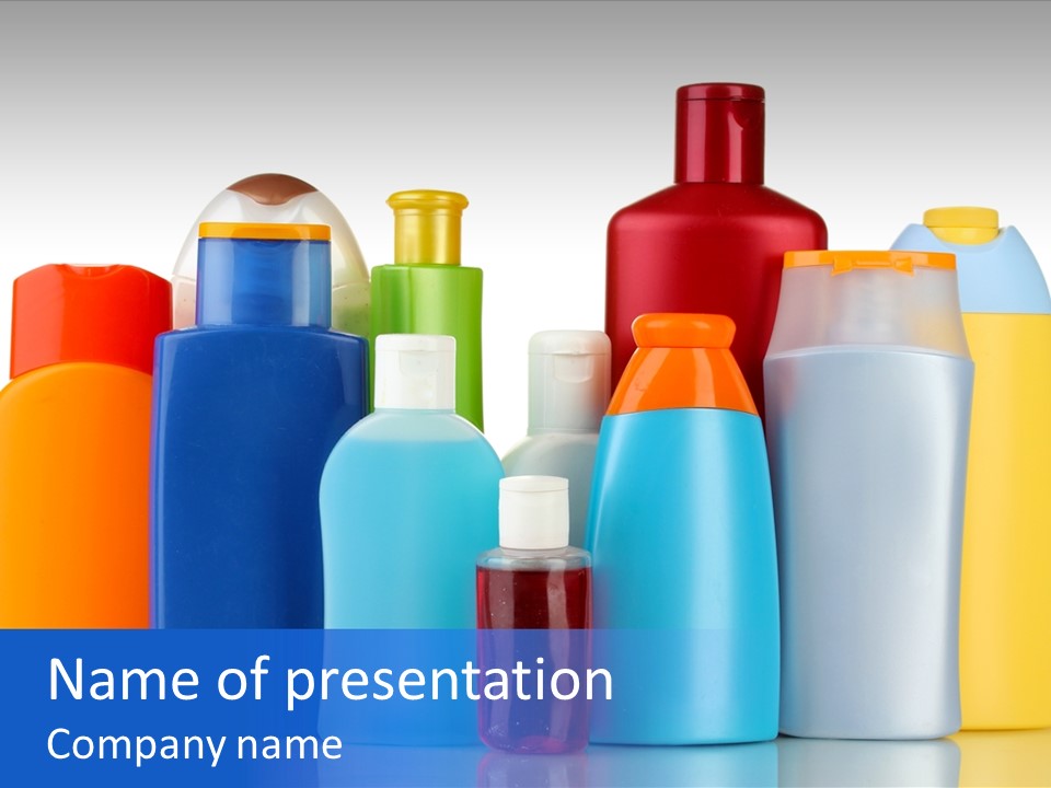 Accessory Gel Container PowerPoint Template