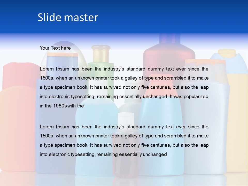 Accessory Gel Container PowerPoint Template