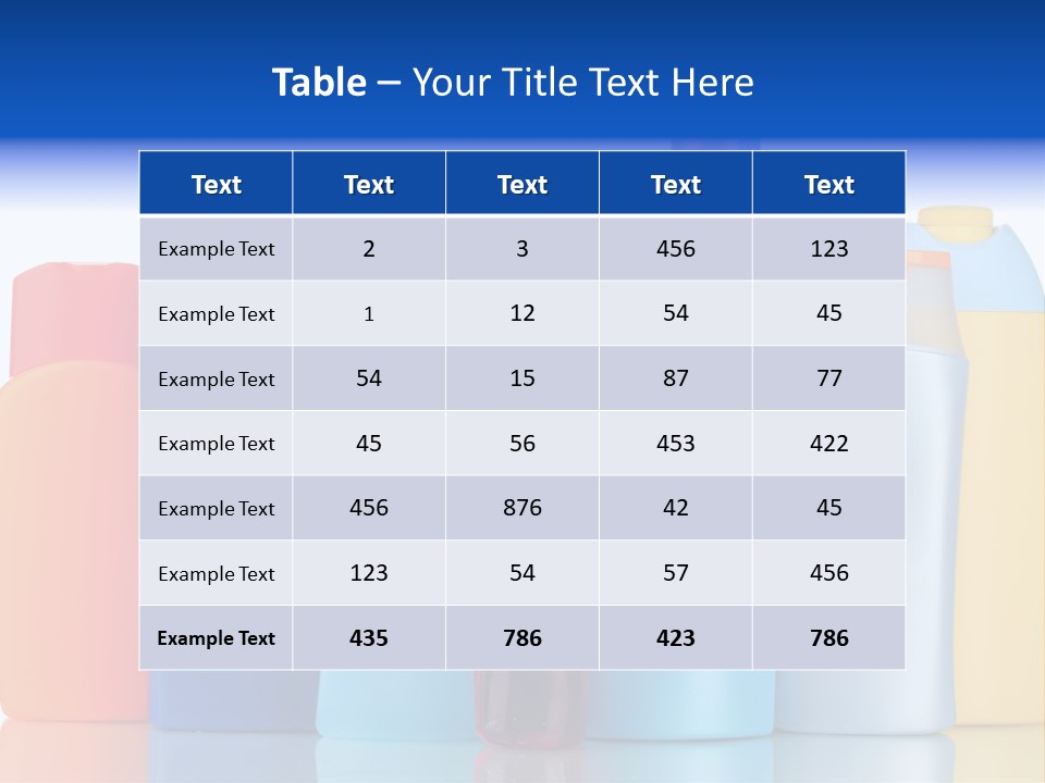 Accessory Gel Container PowerPoint Template