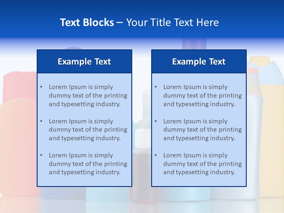 Accessory Gel Container PowerPoint Template