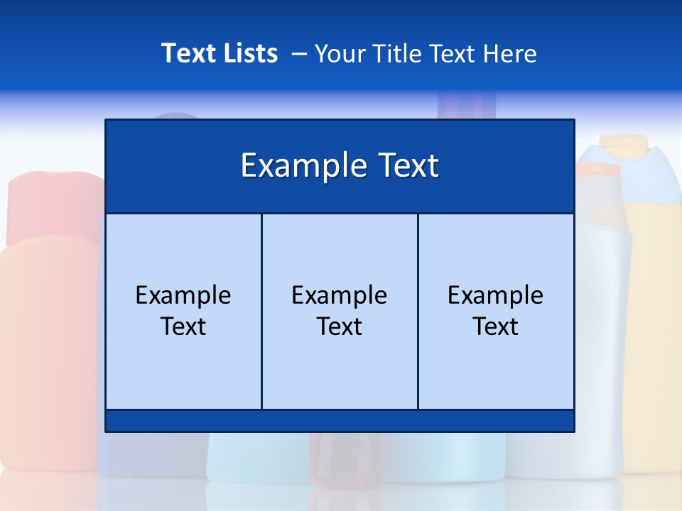 Accessory Gel Container PowerPoint Template