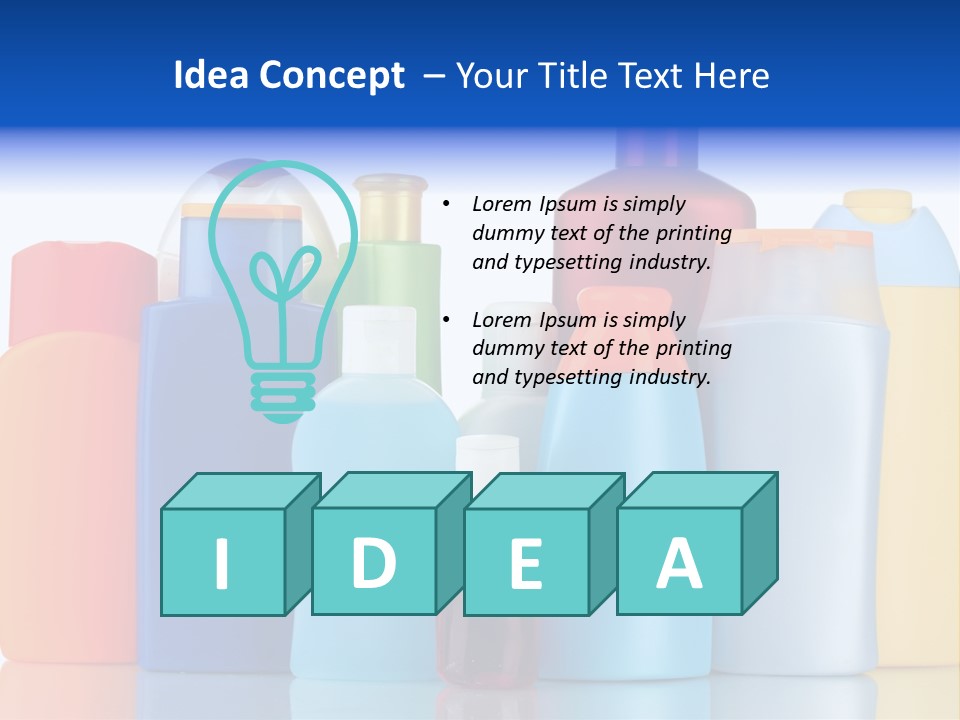 Accessory Gel Container PowerPoint Template