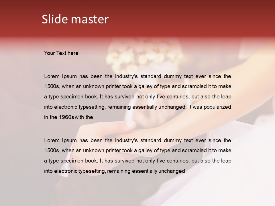 Man Togetherness Suit PowerPoint Template