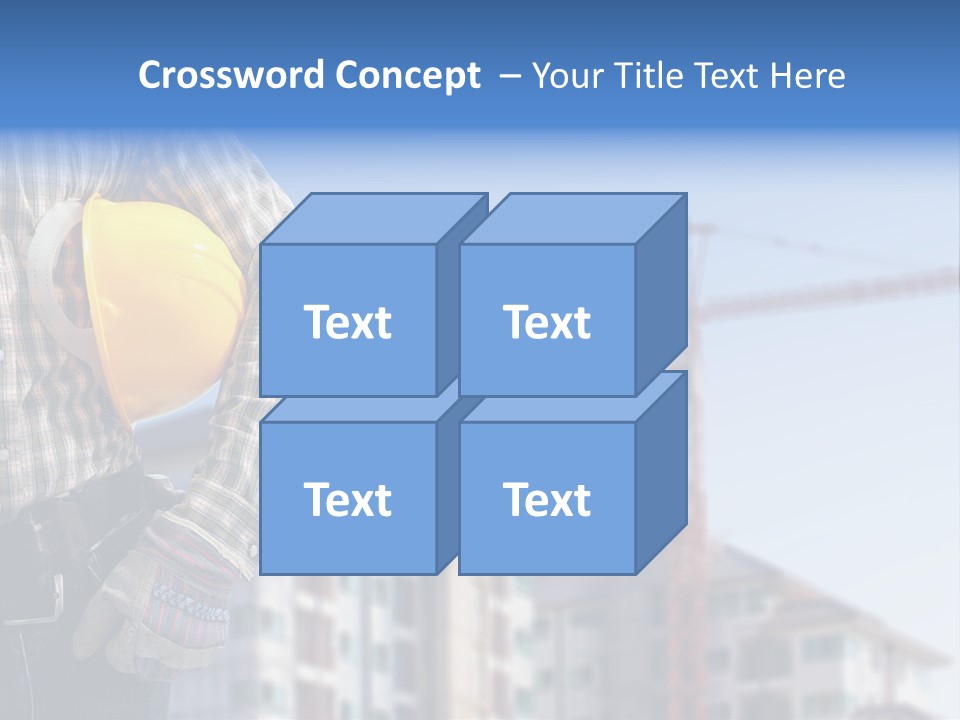 Industry Hand Structure PowerPoint Template