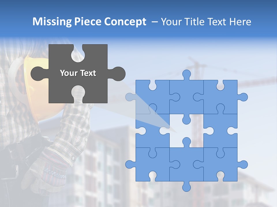 Industry Hand Structure PowerPoint Template