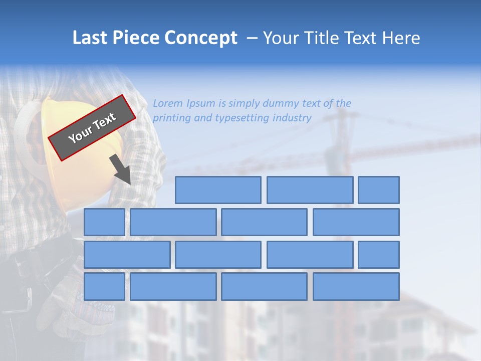 Industry Hand Structure PowerPoint Template