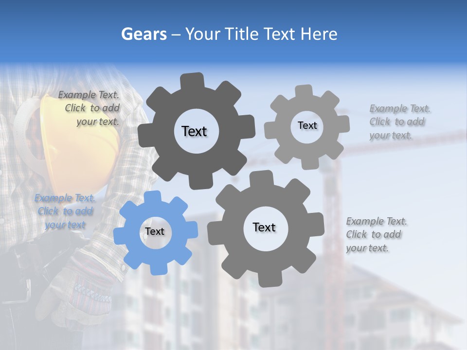 Industry Hand Structure PowerPoint Template