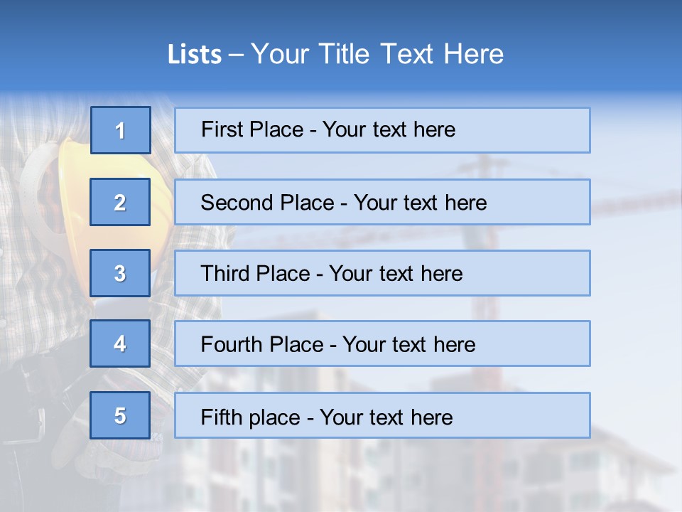 Industry Hand Structure PowerPoint Template