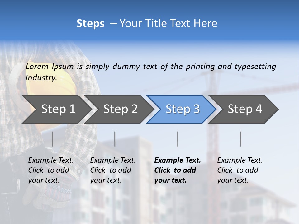 Industry Hand Structure PowerPoint Template