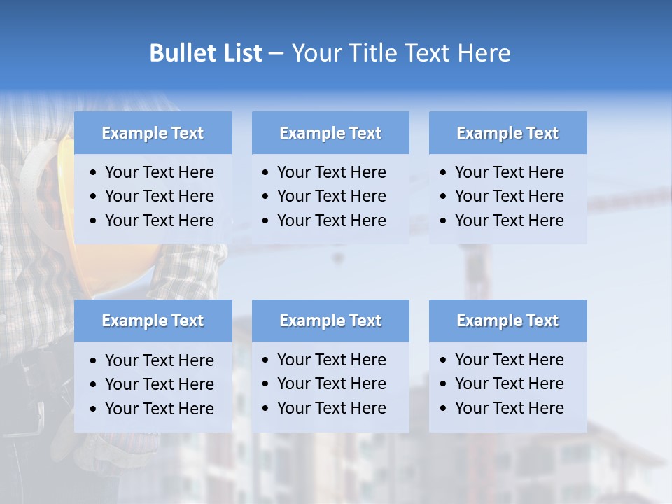 Industry Hand Structure PowerPoint Template
