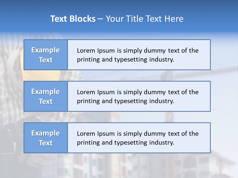 Industry Hand Structure PowerPoint Template
