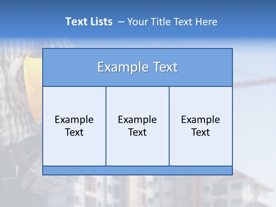 Industry Hand Structure PowerPoint Template