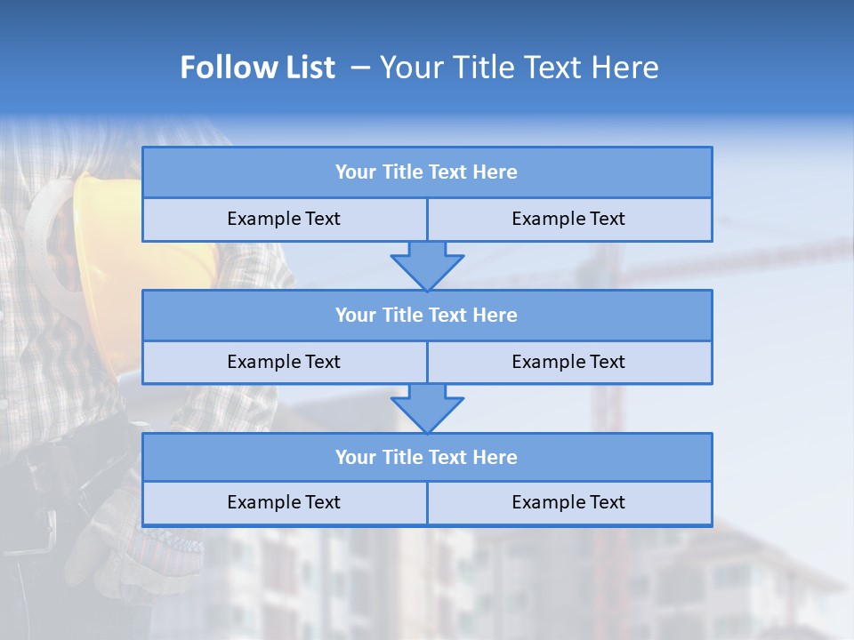 Industry Hand Structure PowerPoint Template