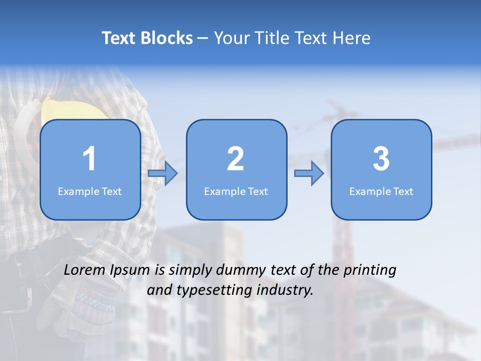 Industry Hand Structure PowerPoint Template