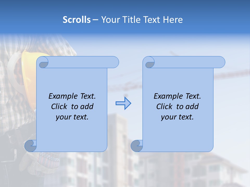 Industry Hand Structure PowerPoint Template