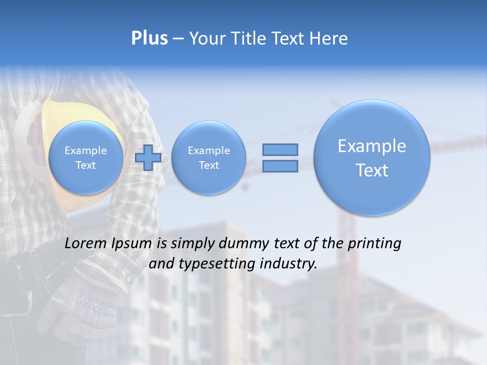 Industry Hand Structure PowerPoint Template