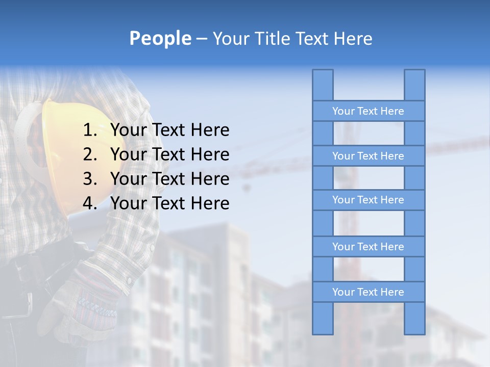 Industry Hand Structure PowerPoint Template