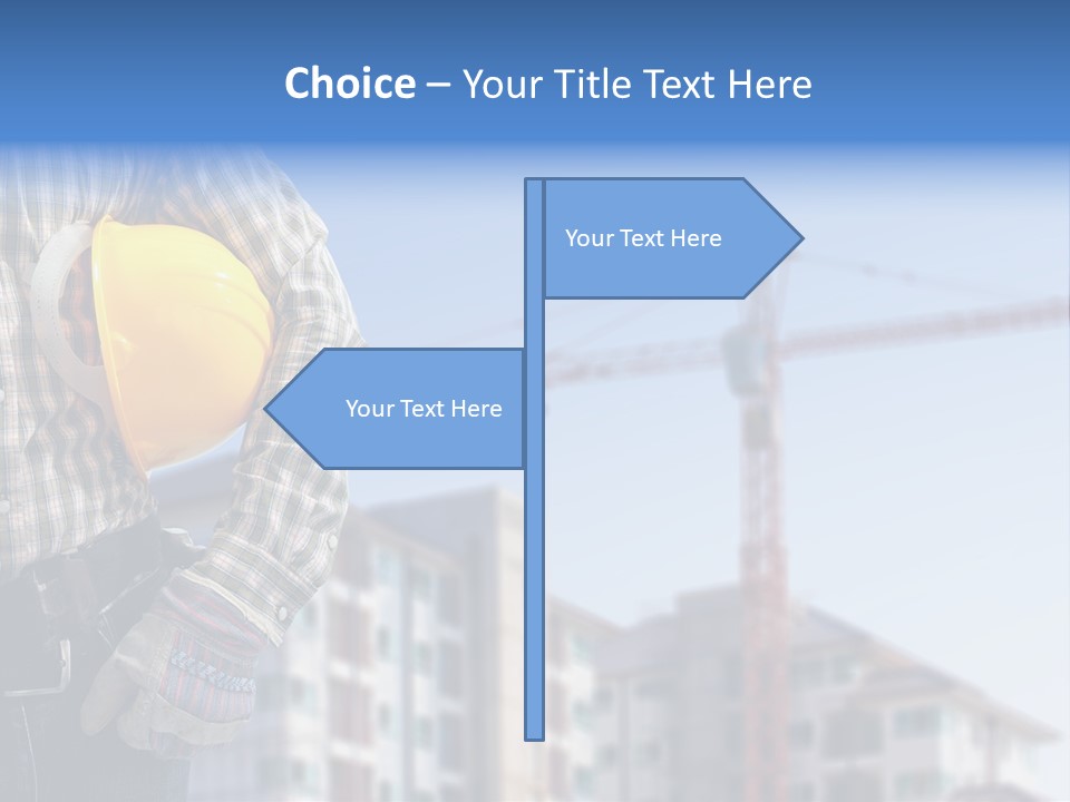 Industry Hand Structure PowerPoint Template