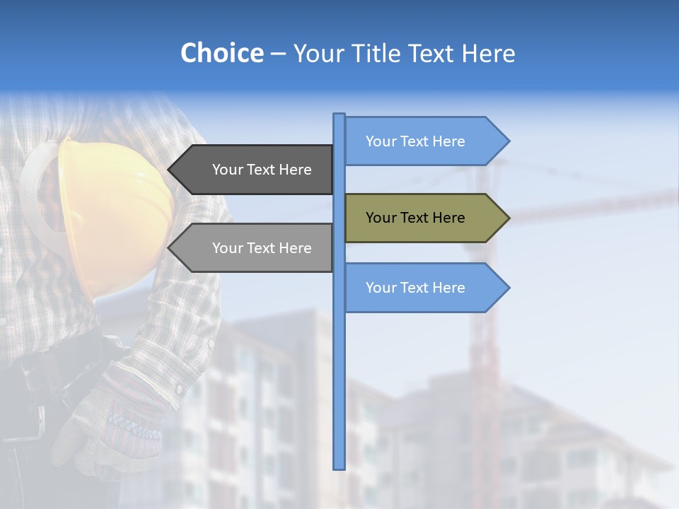Industry Hand Structure PowerPoint Template