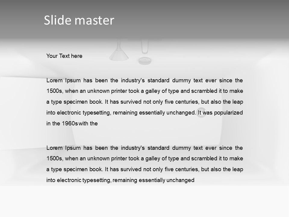 Luxury One Clipping Path PowerPoint Template