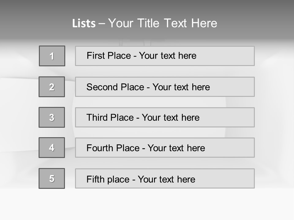 Luxury One Clipping Path PowerPoint Template
