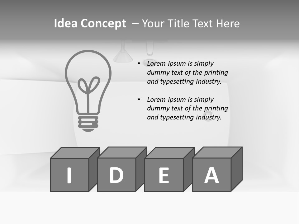 Luxury One Clipping Path PowerPoint Template