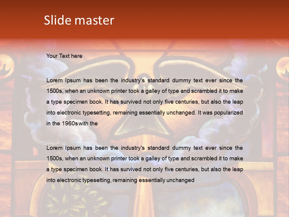 Liturgical Year Liturgical Feast Stained Glass PowerPoint Template