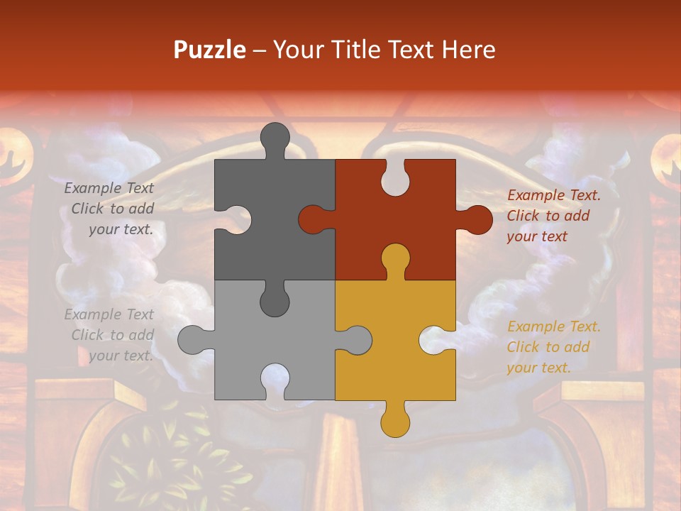 Liturgical Year Liturgical Feast Stained Glass PowerPoint Template