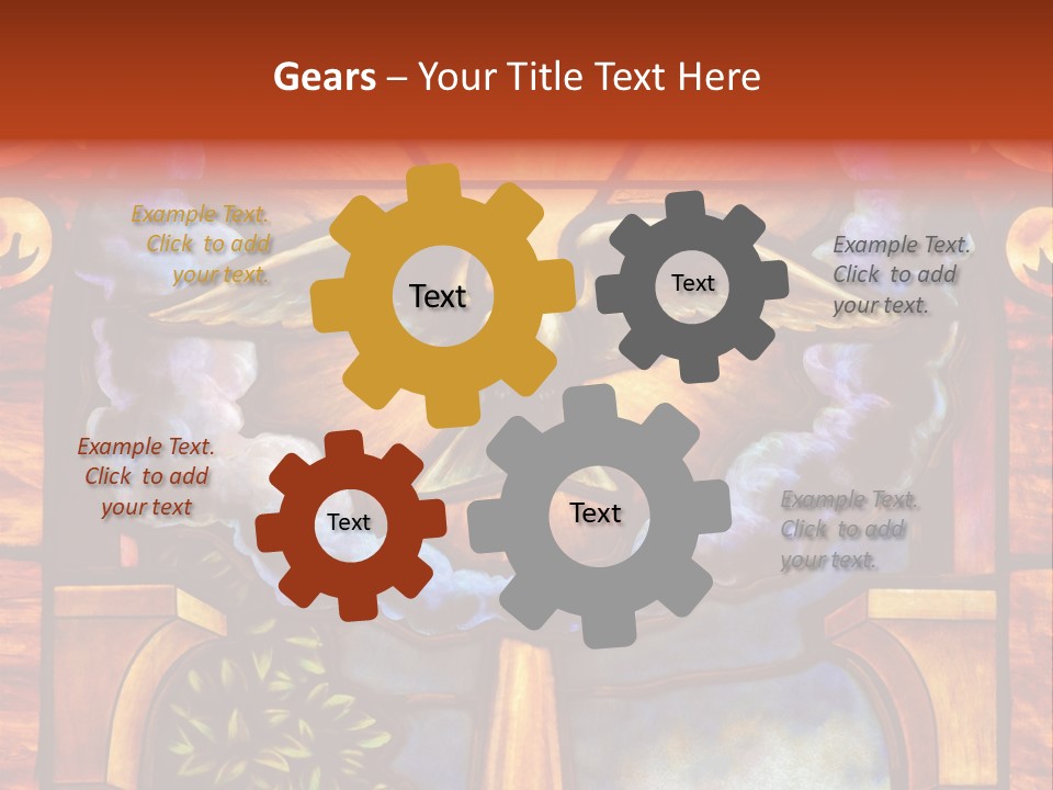Liturgical Year Liturgical Feast Stained Glass PowerPoint Template