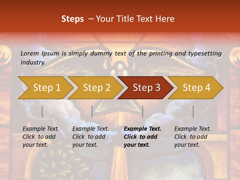 Liturgical Year Liturgical Feast Stained Glass PowerPoint Template