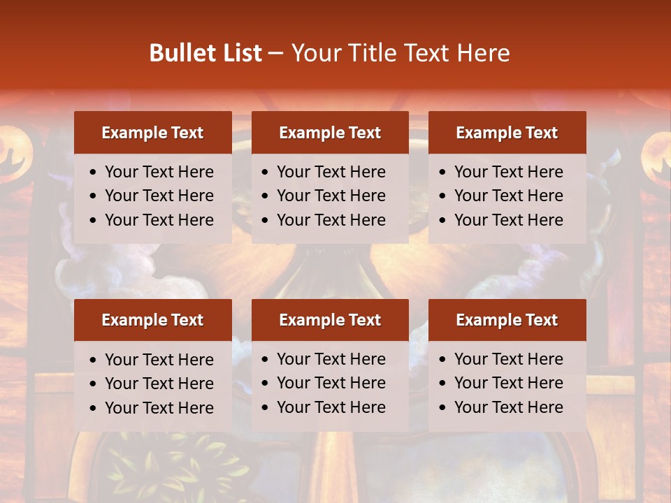 Liturgical Year Liturgical Feast Stained Glass PowerPoint Template